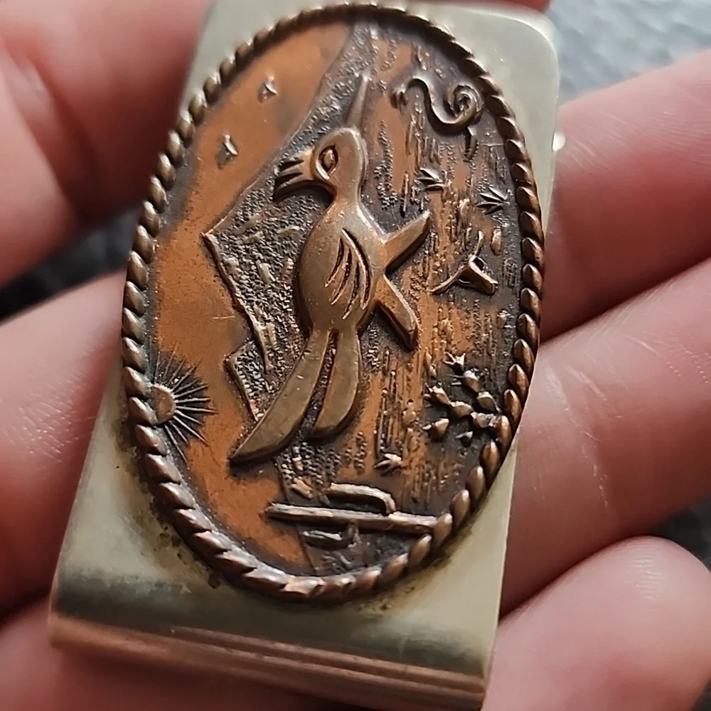 VTG Silver and Copper Money Clip